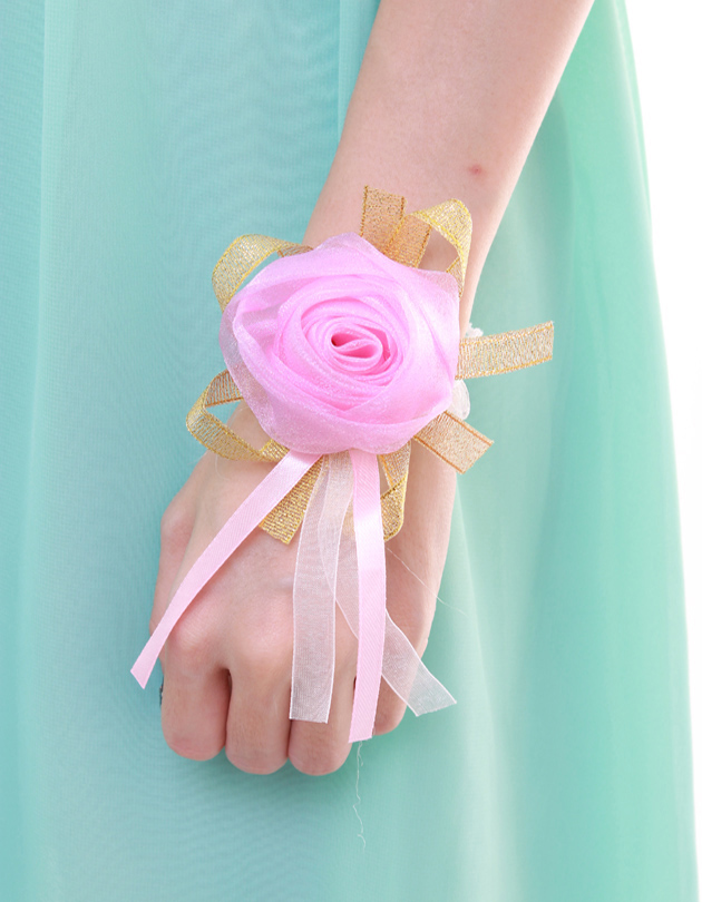 Eden Bridesmaid Corsage in Light Fuschia